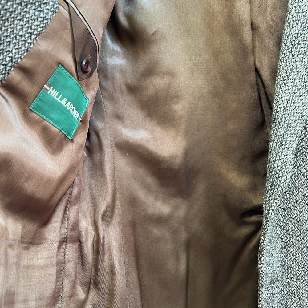 Hill & Archer 100% Pure Wool Tweed Blazer Men’s 42 | Made in Uruguay Sport Coat - Picture 7 of 8